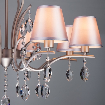 Люстра Eurosvet Aurelia 10089/8 сатинированный никель Люстра Eurosvet Aurelia 10089/8 сатинированный никель