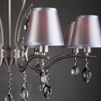 Люстра Eurosvet Aurelia 10089/8 сатинированный никель Люстра Eurosvet Aurelia 10089/8 сатинированный никель