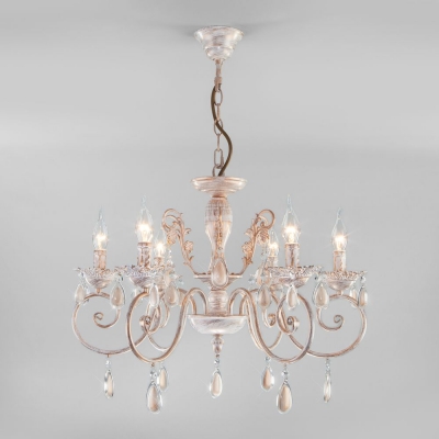 Люстра Eurosvet Galatea 10009/6 белый с золотом