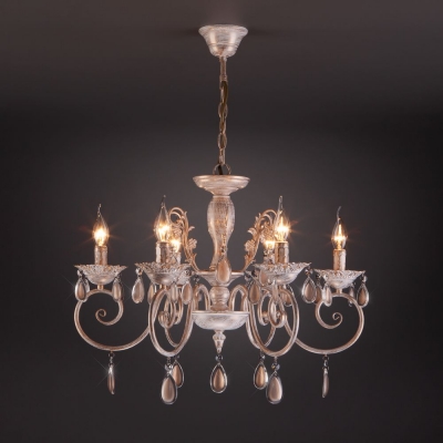 Люстра Eurosvet Galatea 10009/6 белый с золотом