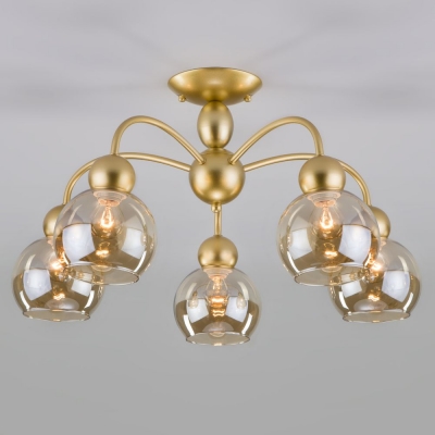 Люстра потолочная Eurosvet Fabia 30148/5 серебряный