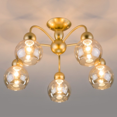 Люстра потолочная Eurosvet Fabia 30148/5 серебряный