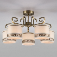 Люстра потолочная Eurosvet Frangia 60086/5 античная бронза