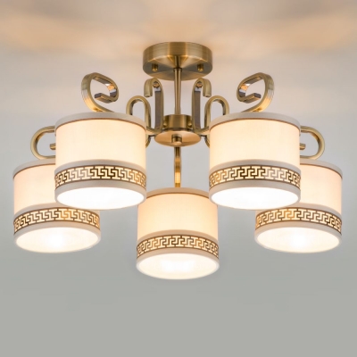 Люстра потолочная Eurosvet Frangia 60086/5 античная бронза