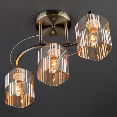 Люстра потолочная Eurosvet Susan 30124/3 античная бронза