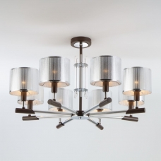 Люстра потолочная Eurosvet Telesta 60078/8 хром;венге