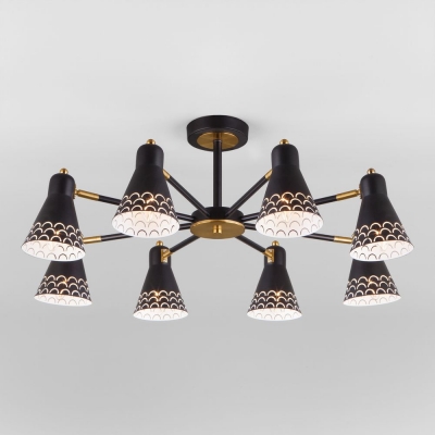 Люстра потолочная Eurosvet Trina 70100/8 чёрный