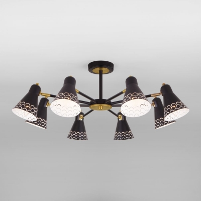 Люстра потолочная Eurosvet Trina 70100/8 чёрный Люстра потолочная Eurosvet Trina 70100/8 чёрный