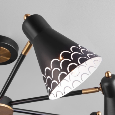 Люстра потолочная Eurosvet Trina 70100/8 чёрный Люстра потолочная Eurosvet Trina 70100/8 чёрный