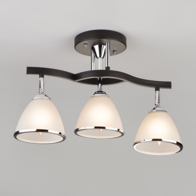 Потолочный светильник Eurosvet Ontario 9612/3 хром;тёмное дерево