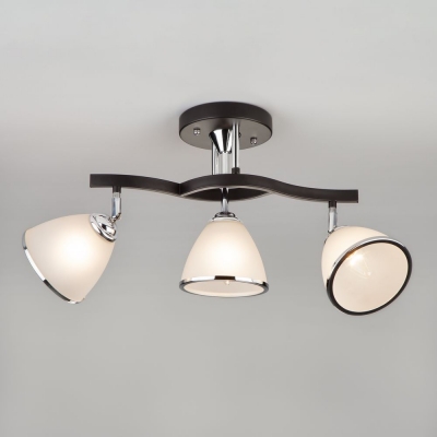 Потолочный светильник Eurosvet Ontario 9612/3 хром;тёмное дерево