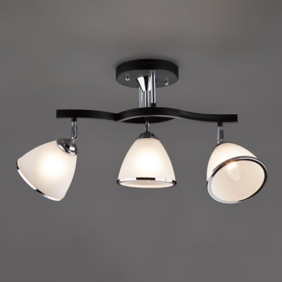 Потолочный светильник Eurosvet Ontario 9612/3 хром;тёмное дерево