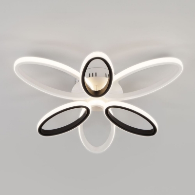 Светодиодная люстра Eurosvet Blade 90137/6 белый;черный