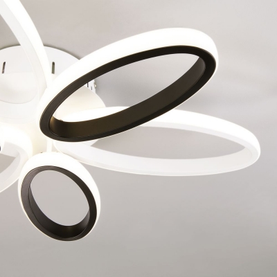 Светодиодная люстра Eurosvet Blade 90137/6 белый;черный Светодиодная люстра Eurosvet Blade 90137/6 белый;черный