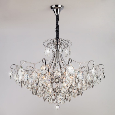 Хрустальная люстра Eurosvet Crystal 10080/12 хром Хрустальная люстра Eurosvet Crystal 10080/12 хром