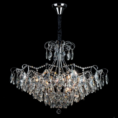 Хрустальная люстра Eurosvet Crystal 10080/12 хром Хрустальная люстра Eurosvet Crystal 10080/12 хром