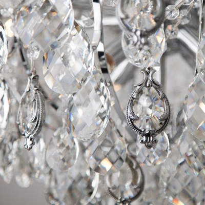 Хрустальная люстра Eurosvet Crystal 10080/12 хром Хрустальная люстра Eurosvet Crystal 10080/12 хром