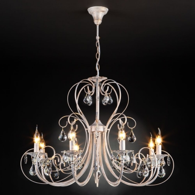 Люстра Eurosvet Alda 3305/8 белый с золотом