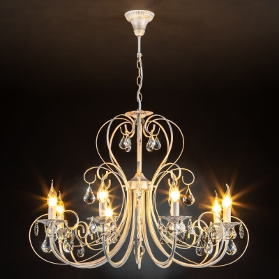 Люстра Eurosvet Alda 3305/8 белый с золотом