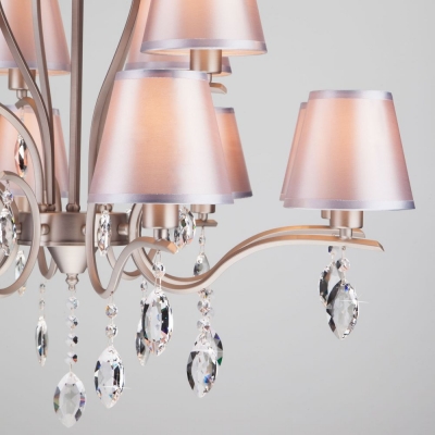 Люстра Eurosvet Aurelia 10089/12 сатинированный никель