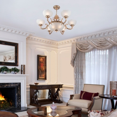 Люстра Eurosvet Bela 6051/6+3 античная бронза