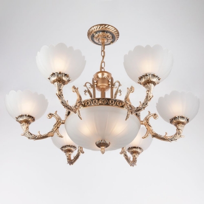 Люстра Eurosvet Bela 6051/6+3 античная бронза