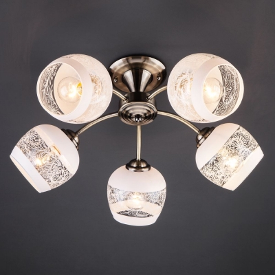 Люстра потолочная Eurosvet Cheryl 30118/5 античная бронза