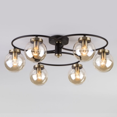 Люстра потолочная Eurosvet Link 70104/6 чёрный