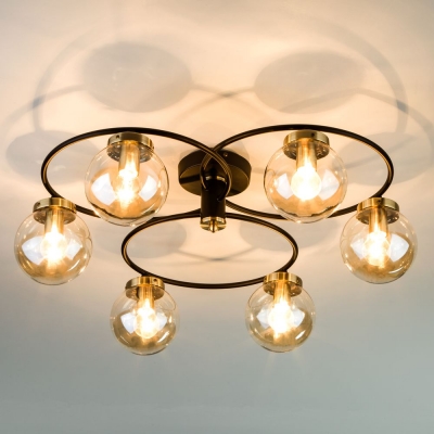 Люстра потолочная Eurosvet Link 70104/6 чёрный