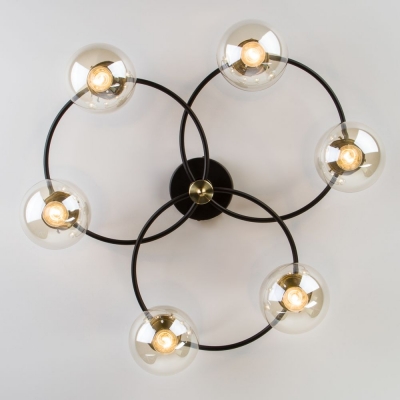 Люстра потолочная Eurosvet Link 70104/6 чёрный