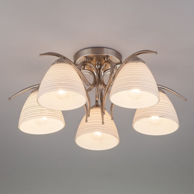 Люстра потолочная Eurosvet Megan 30121/5 сатинированный никель