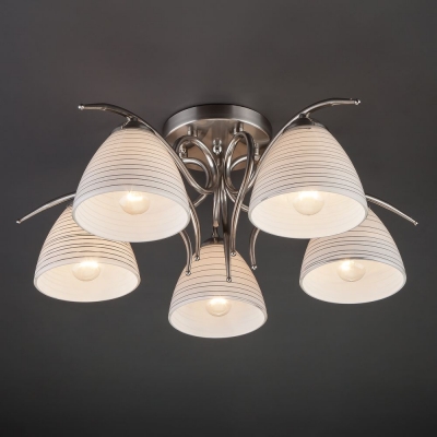 Люстра потолочная Eurosvet Megan 30121/5 сатинированный никель Люстра потолочная Eurosvet Megan 30121/5 сатинированный никель