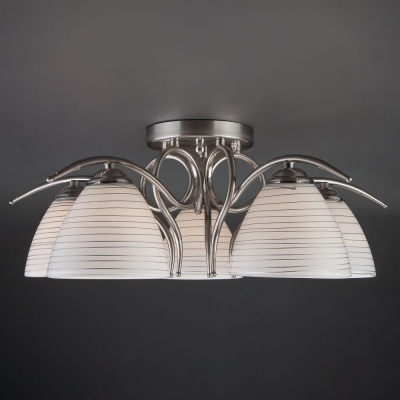 Люстра потолочная Eurosvet Megan 30121/5 сатинированный никель Люстра потолочная Eurosvet Megan 30121/5 сатинированный никель