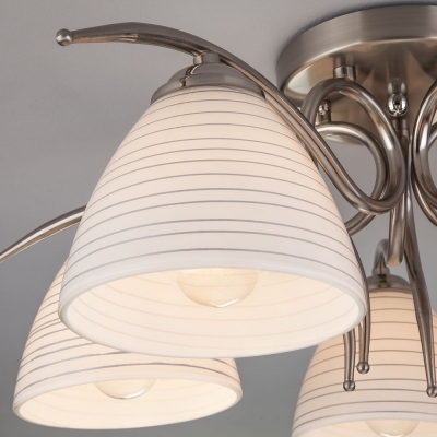 Люстра потолочная Eurosvet Megan 30121/5 сатинированный никель Люстра потолочная Eurosvet Megan 30121/5 сатинированный никель