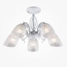 Люстра потолочная Eurosvet Nimfa 70039/5 белый с серебром
