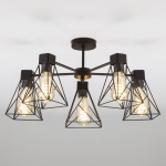 Люстра потолочная Eurosvet Trappola 70107/5 чёрный