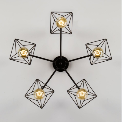 Люстра потолочная Eurosvet Trappola 70107/5 чёрный