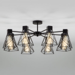 Люстра потолочная Eurosvet Trappola 70107/8 чёрный