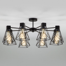 Люстра потолочная Eurosvet Trappola 70107/8 чёрный