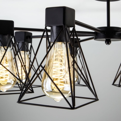 Люстра потолочная Eurosvet Trappola 70107/8 чёрный