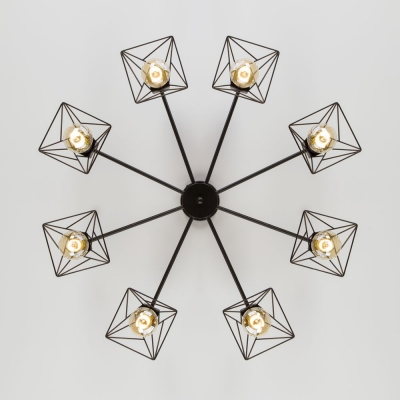 Люстра потолочная Eurosvet Trappola 70107/8 чёрный