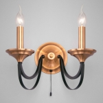 Двойное бра Eurosvet Lazzaro 60098/2 чёрный