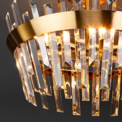 Хрустальная люстра Eurosvet Steccato 10111/5 никель Хрустальная люстра Eurosvet Steccato 10111/5 никель