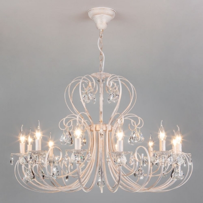 Люстра Eurosvet Alda 3305/12 белый с золотом