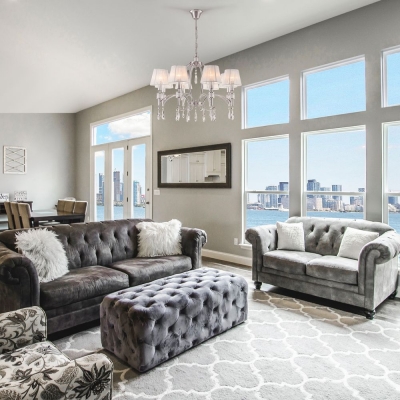 Люстра Eurosvet Capri 60092/8 серебряный