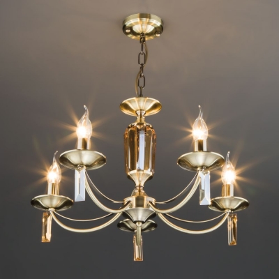 Люстра Eurosvet Volare 60087/5 античная бронза