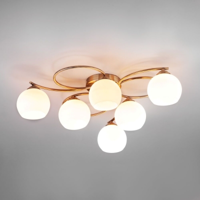 Люстра потолочная Eurosvet Alba 30144/6 античная бронза Люстра потолочная Eurosvet Alba 30144/6 античная бронза