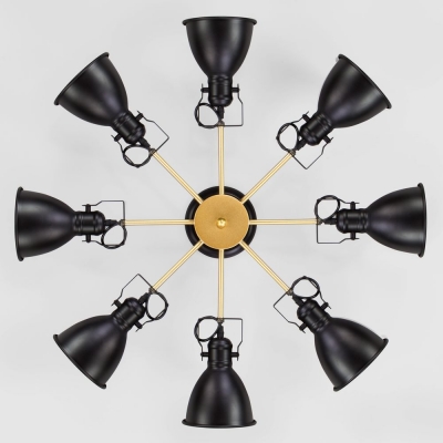 Люстра потолочная Eurosvet Denley 70112/8 золото;черный Люстра потолочная Eurosvet Denley 70112/8 золото;черный