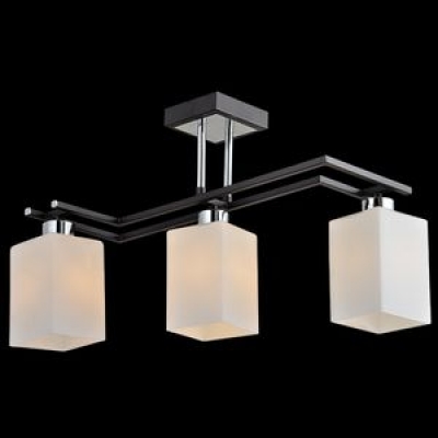 Люстра потолочная Eurosvet Devis 70018/3 чёрный;тёмное дерево