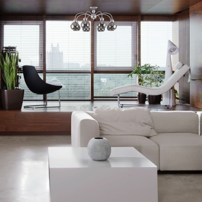 Люстра потолочная Eurosvet Fabia 30148/8 серебряный